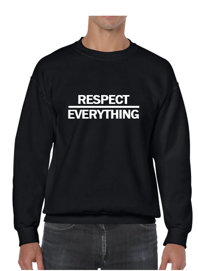 Crewneck Sweatshirt Black x White