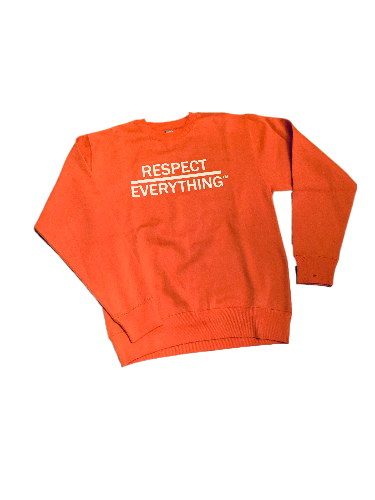 Crewneck Sweatshirt Orange x Cream