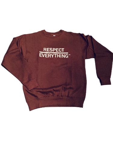 Crewneck Sweatshirt Brown x Cream