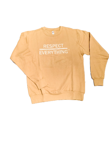 Crewneck Sweatshirt Khaki x Cream