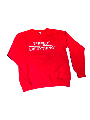 Crewneck Sweatshirt Red x White