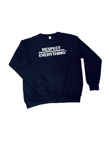 Crewneck Sweatshirt Black x White