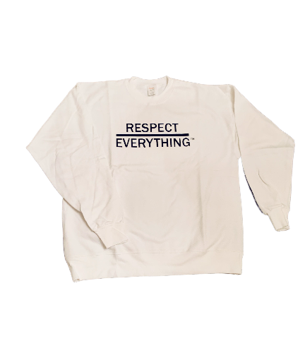 Crewneck Sweatshirt White x Black